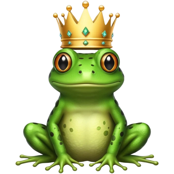 crowned frog emoji