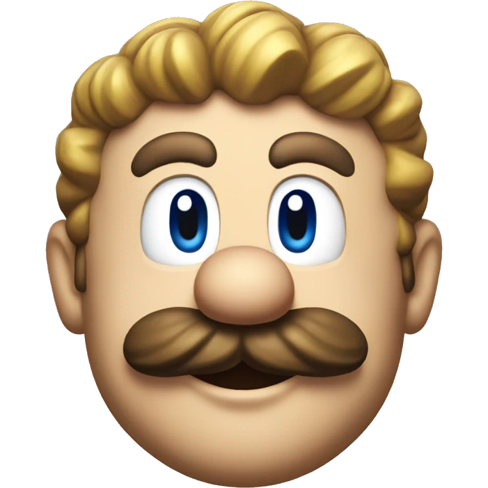 Super mario head  emoji