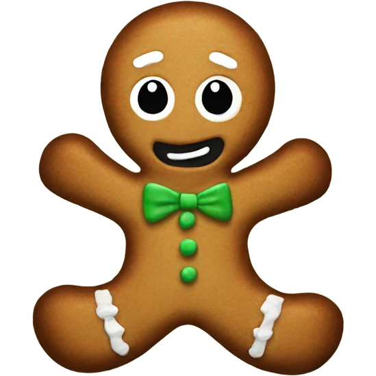 punk rock gingerbread man  emoji