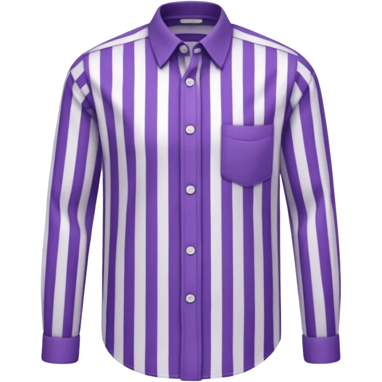 white and dark violet vertically striped shirt emoji