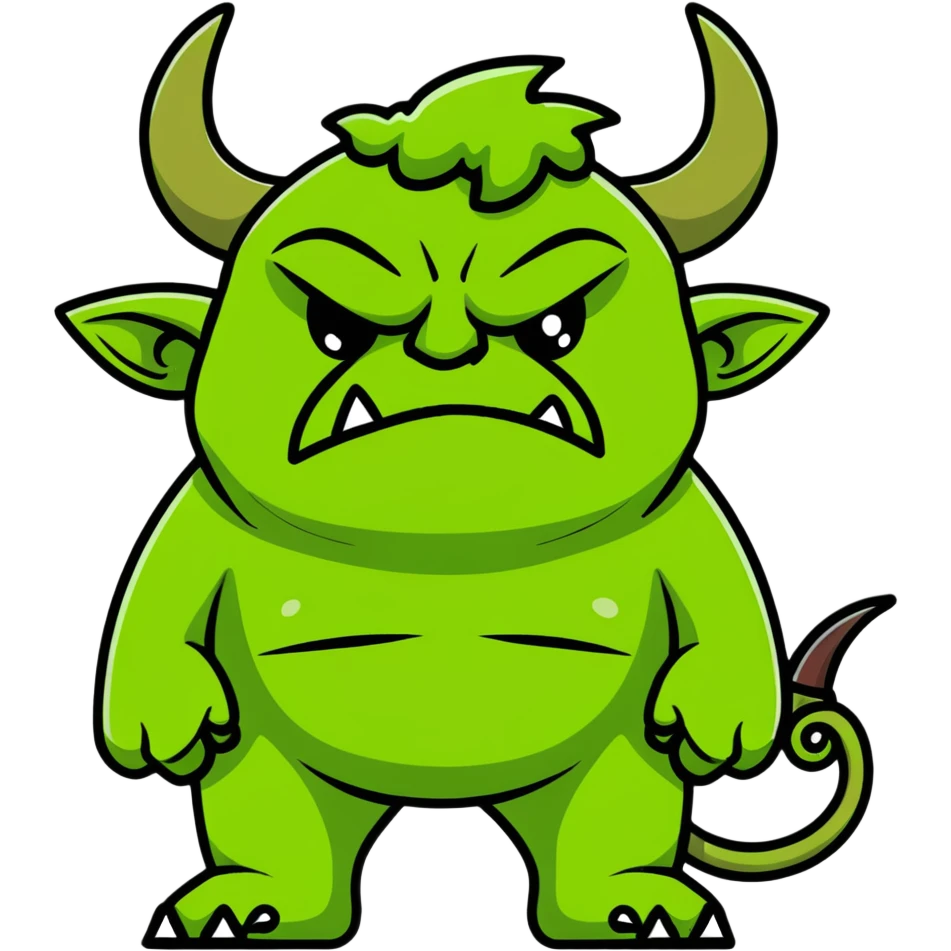 Shrek-inspired character emoji