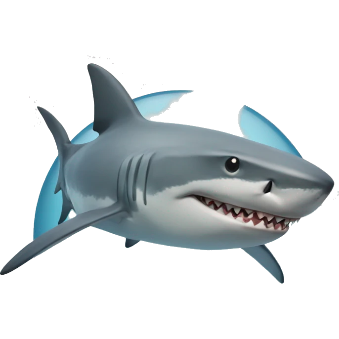 Shark with a top snapchat emoji