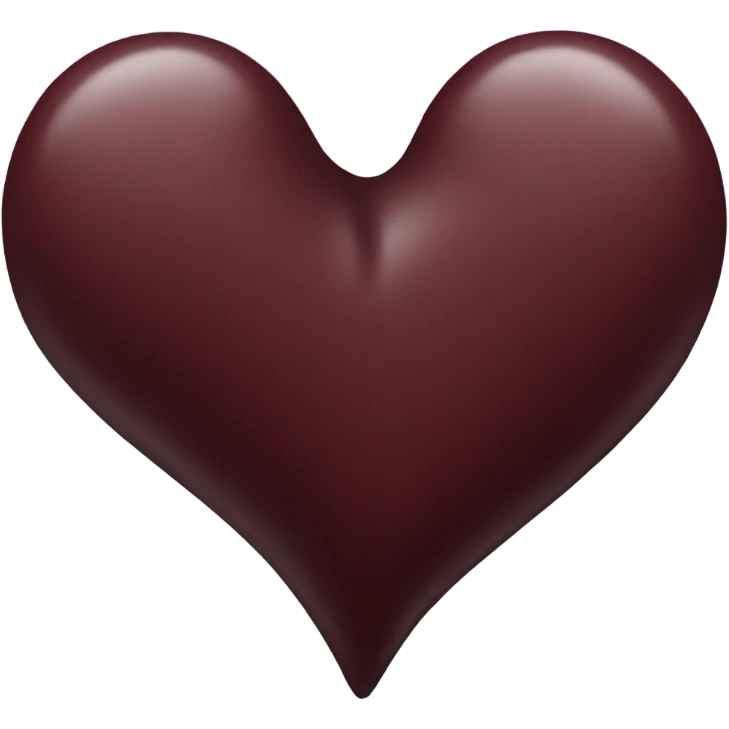 Dark red heart emoji