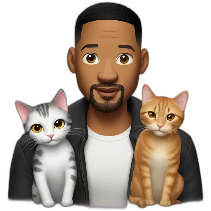 will smith with cat emoji