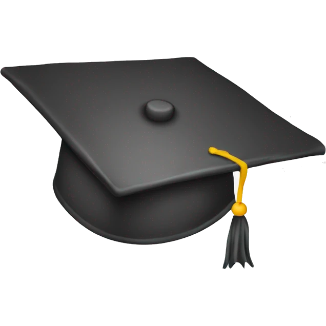 Square academic cap emoji