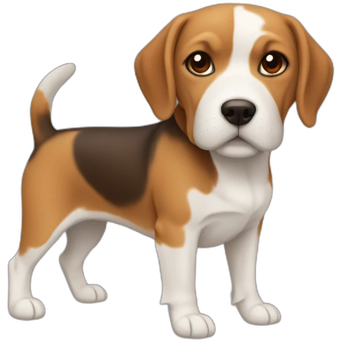 Chihwahwa and beagle tan and brown emoji