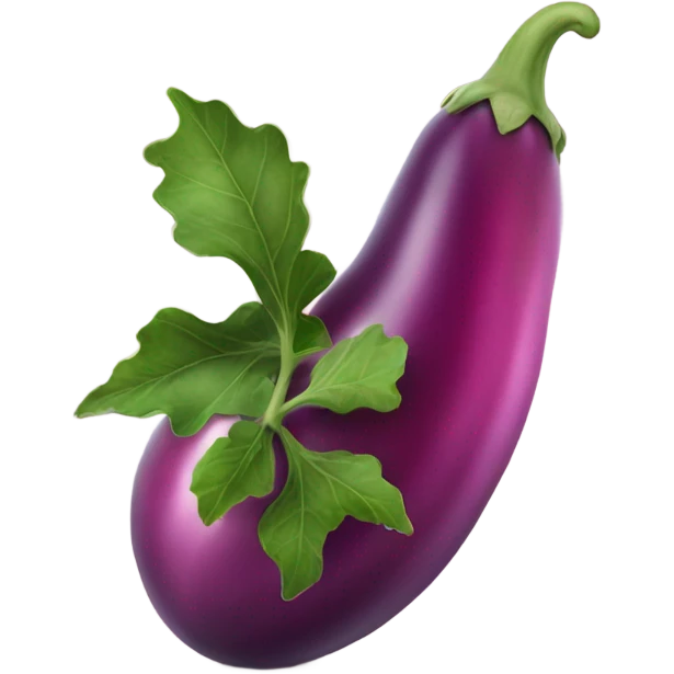 Pink eggplant emoji