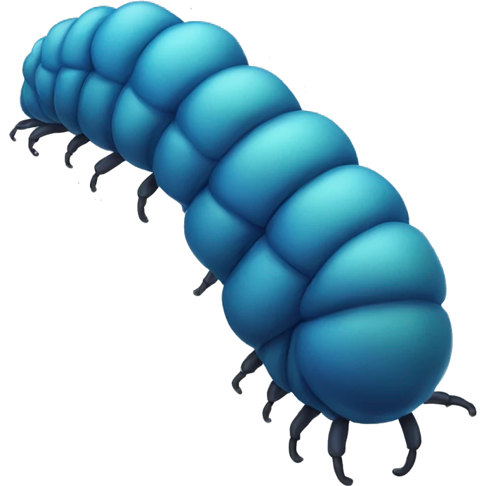 blue catepillar emoji