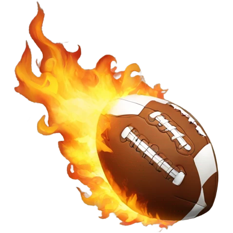 Football on fire  emoji