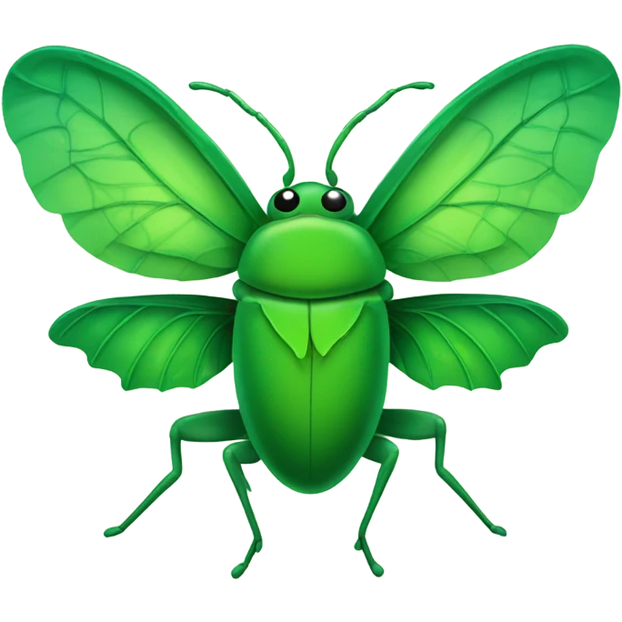 Green aesthetic bug report  emoji
