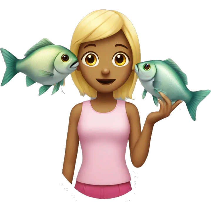GIRL AND FISH emoji