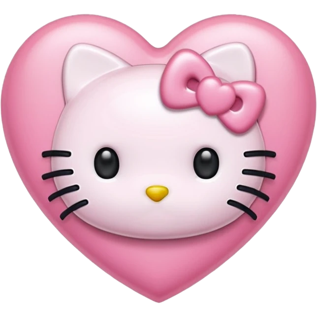 hello kitty heart emoji