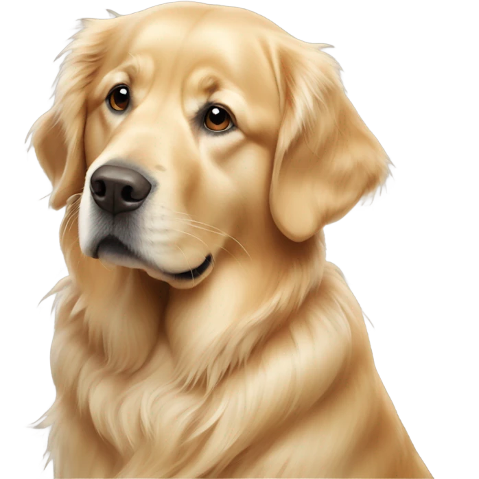 Two golden retrievers emoji