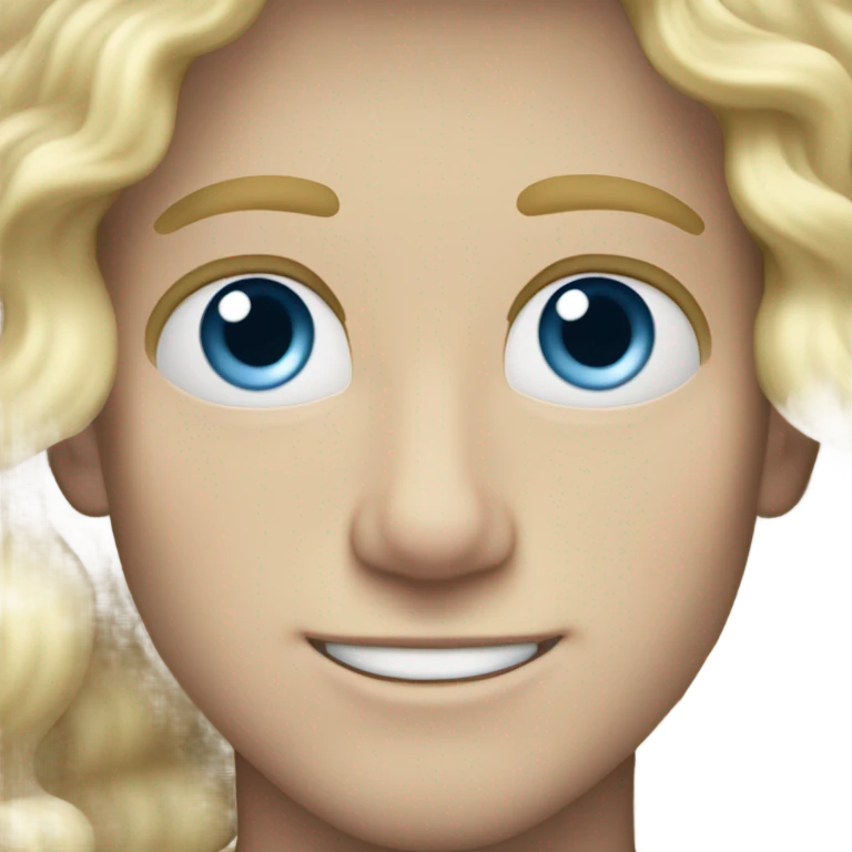 light curl blonde 30yo man blue eyed pale skin emoji