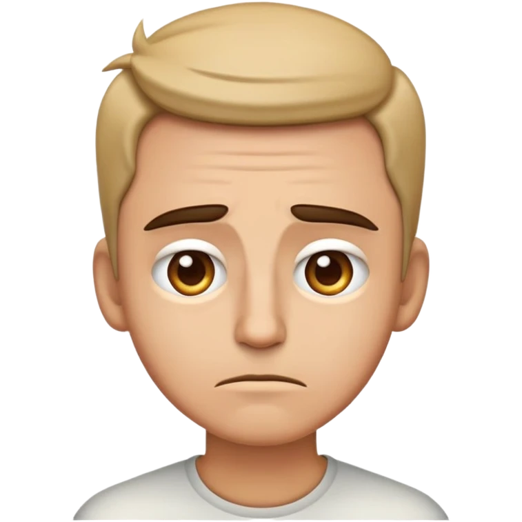 emoji that feels irratated but confident at the same time. somehow feel regretful and thankful emoji