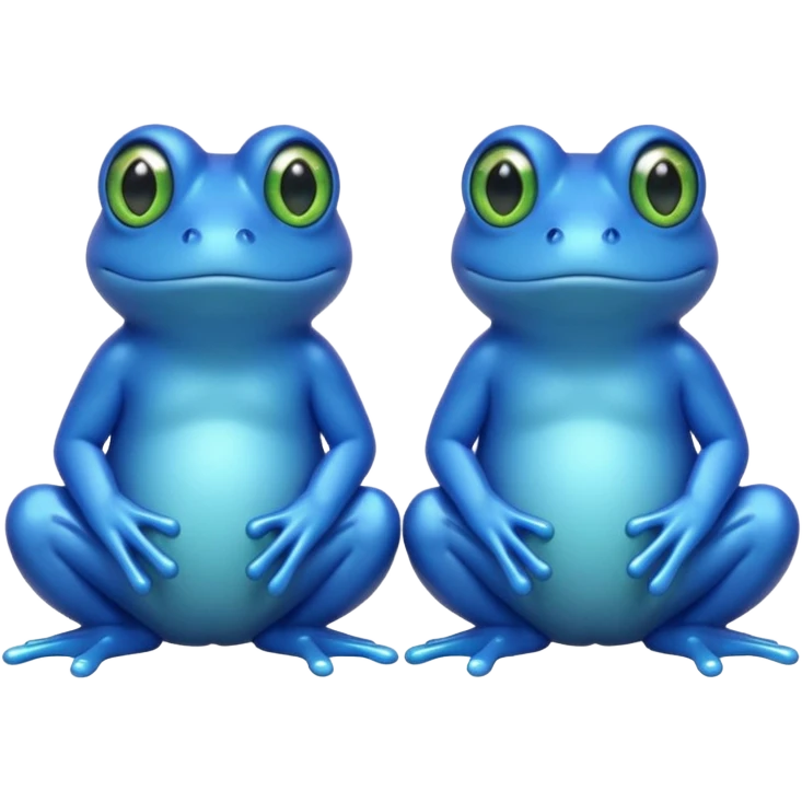 Blue frogs emoji