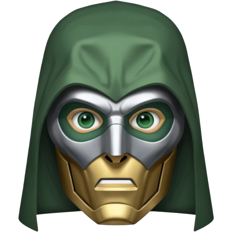 Doctor Doom silver mask emoji