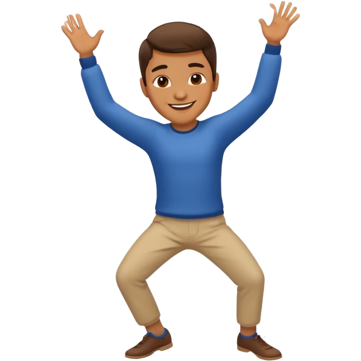 cheese man dancing emoji