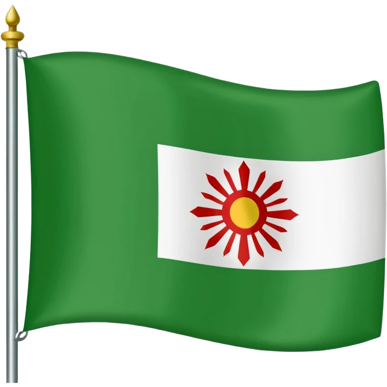 Just do a simple flag I want to put in my bio. Have u seen the panjshir flag do that it’s not in the emojis but make it exactly like the picture don’t add anything else. something on the middle search it up and make it in a shape of flag like the emojis no it’s goes like green on  emoji