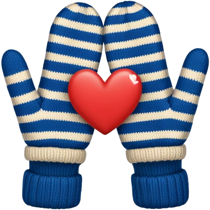 руки в варежках показывают сердечко emoji