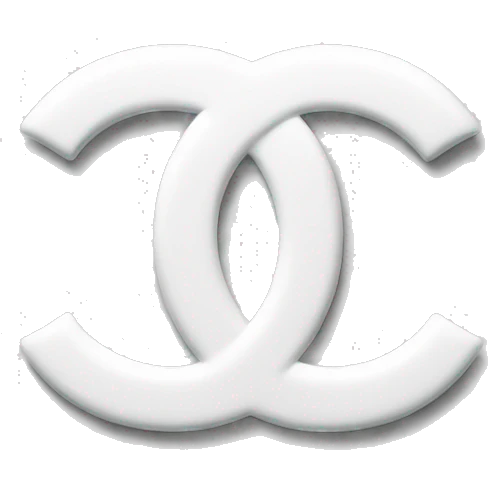Chanel White text logo  emoji