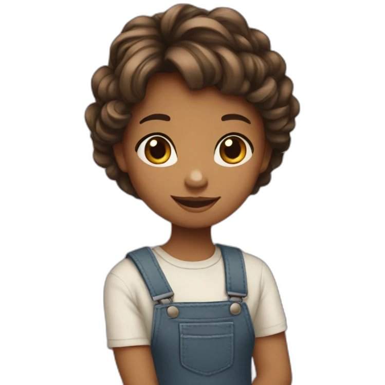 Une petite fille emoji