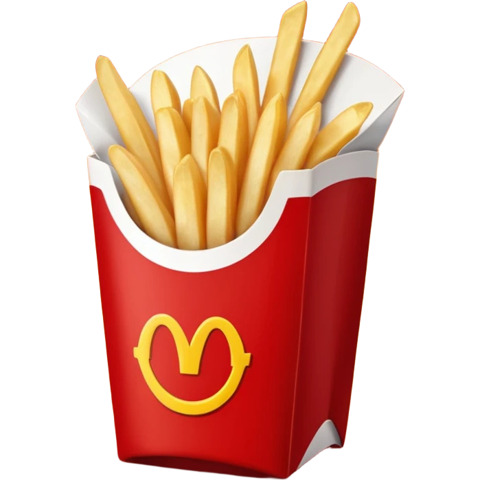 french fries with ketchup in Macdonalds carton emoji