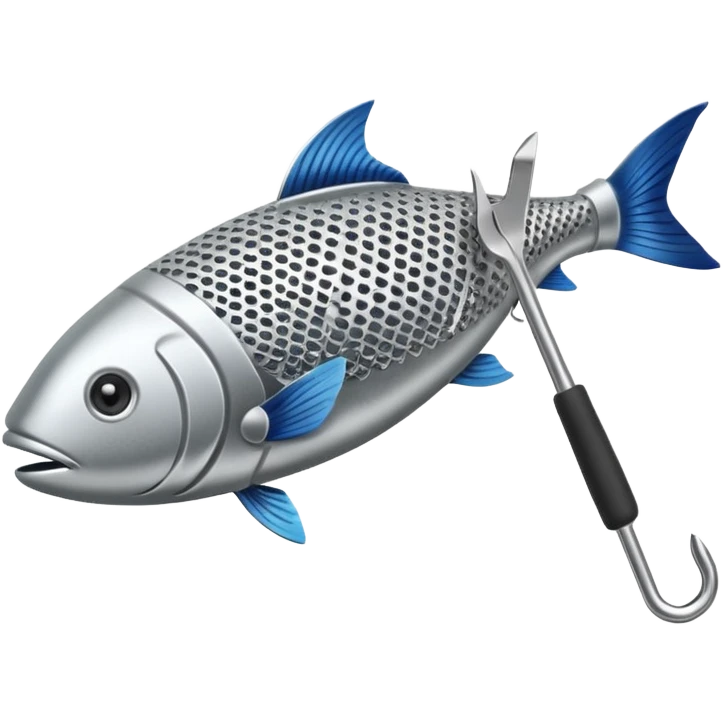 Metal fish scaler  emoji