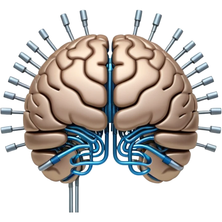 brain and circuit fusion representing AI emoji