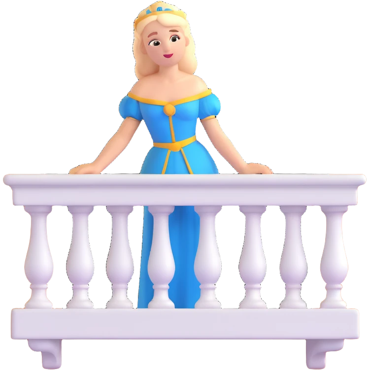 Juliet on a balcony emoji