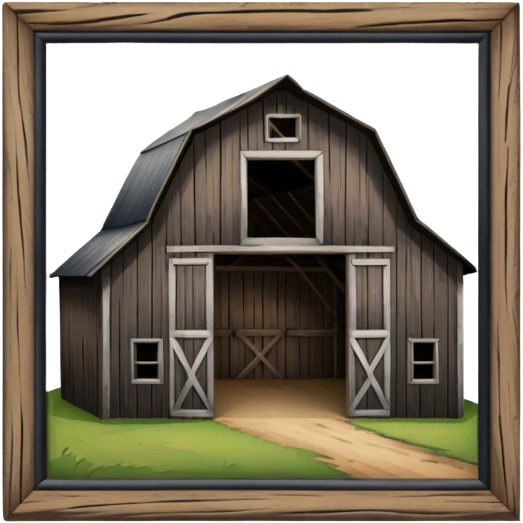 Empty barn emoji