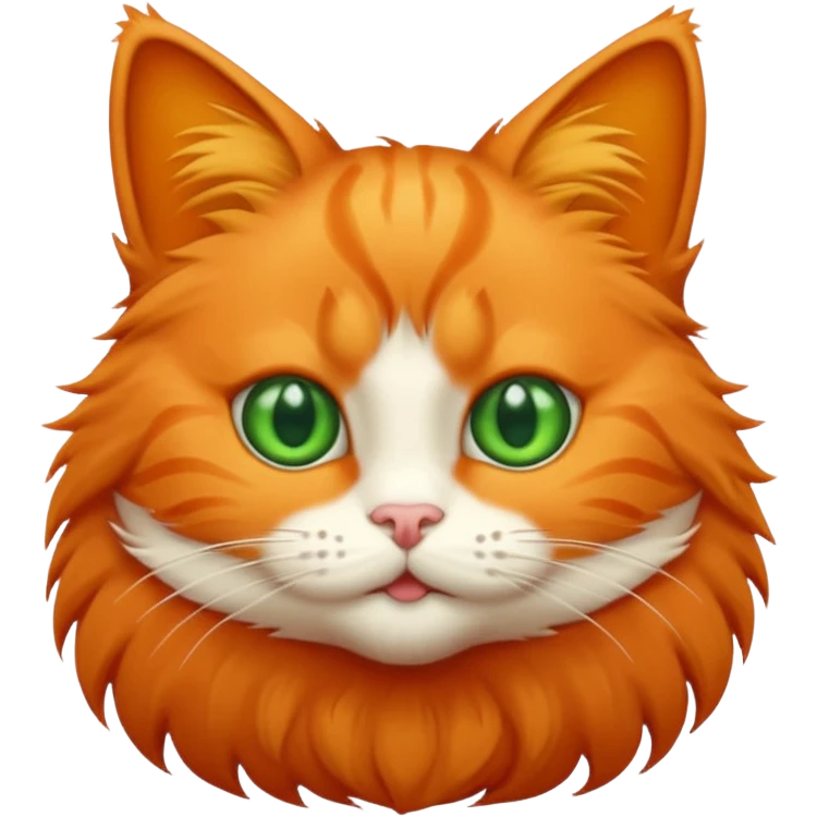 simple furry orange cat emoji