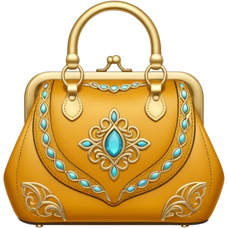 golden luxury purse emoji