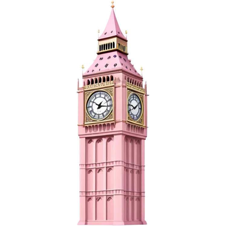 Pink Big Ben  emoji