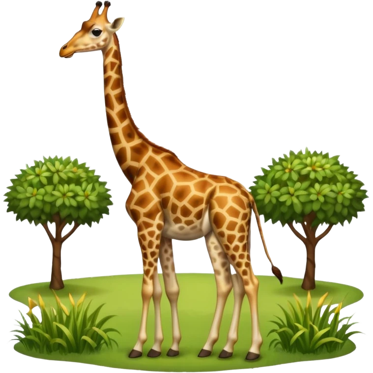 Male giraffe behind butt sexy emoji