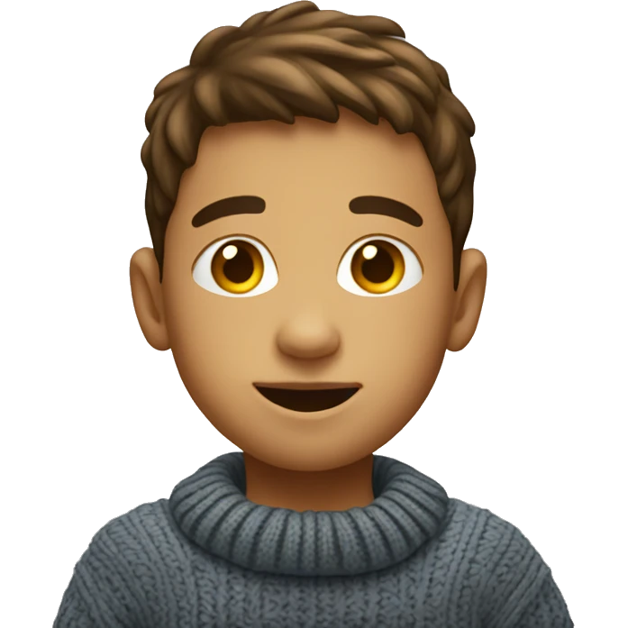 Little kid with a sweater emoji