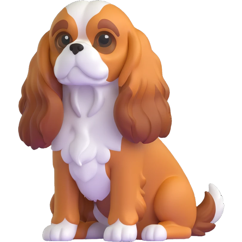 cavalier king charles spaniel dog emoji