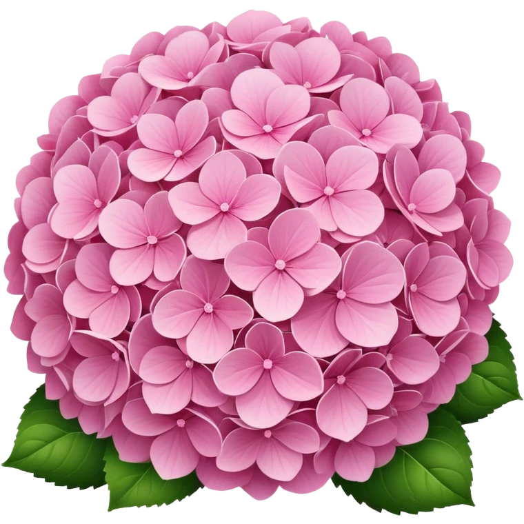 pink hydrangeas  emoji