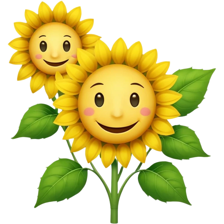 Smiley Sunflower emoji