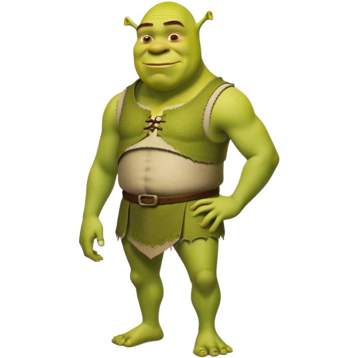 Thin Shrek fullbody emoji