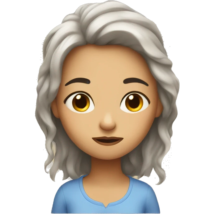 sleepy girl emoji