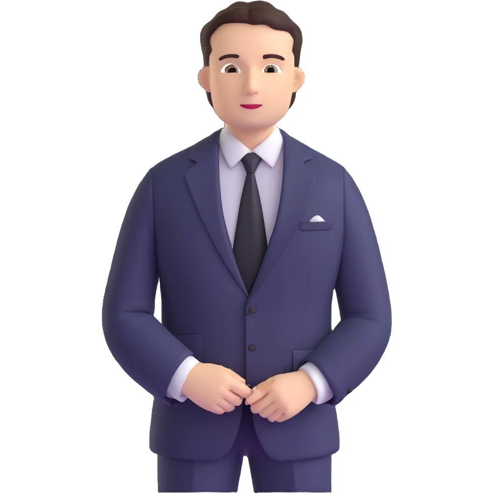 professional lawyer in business suit emoji