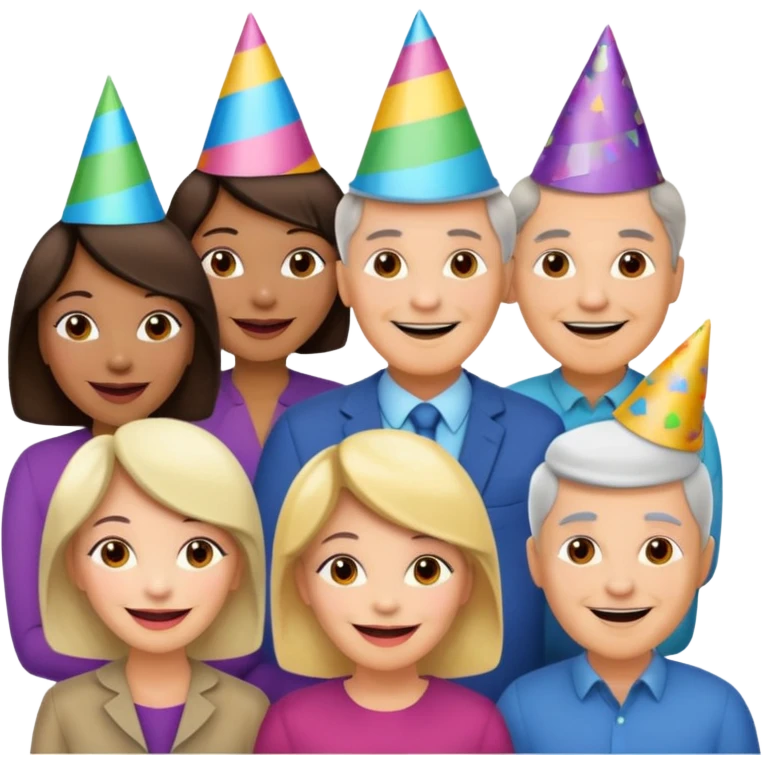 a meetup of middle aged adults emoji