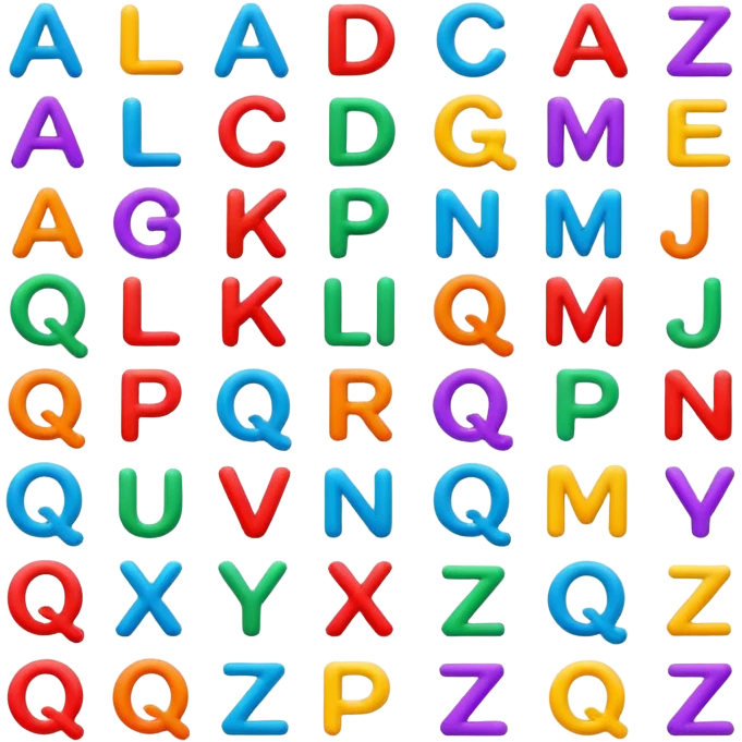 A to z alhpabet emoji