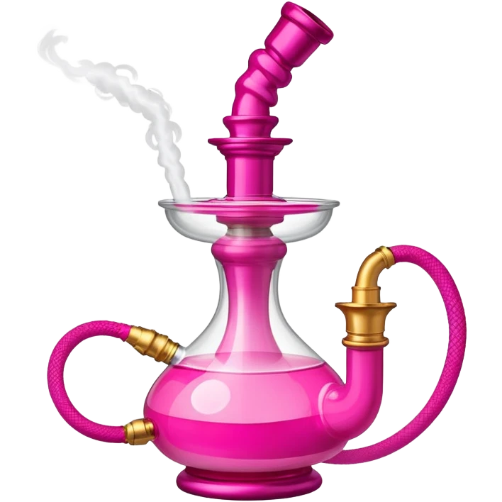 Pink hookah emoji