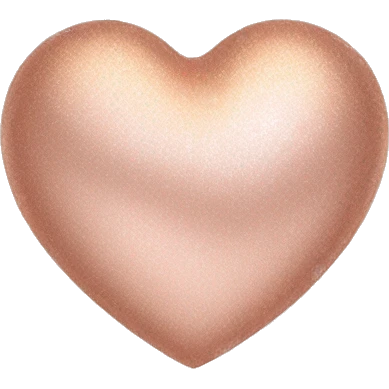 Rose gold heart  emoji