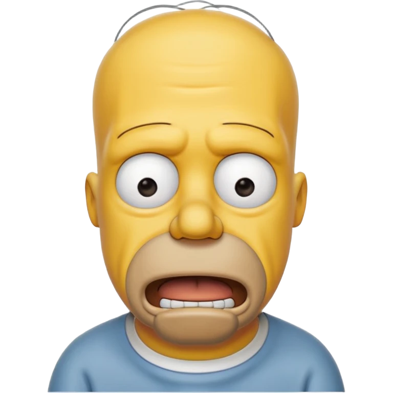 Homer Simpson qui pleure emoji