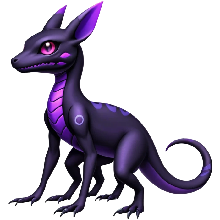 Salandit-Umbreon-Fakémon-hybrid-creature (full body)  emoji
