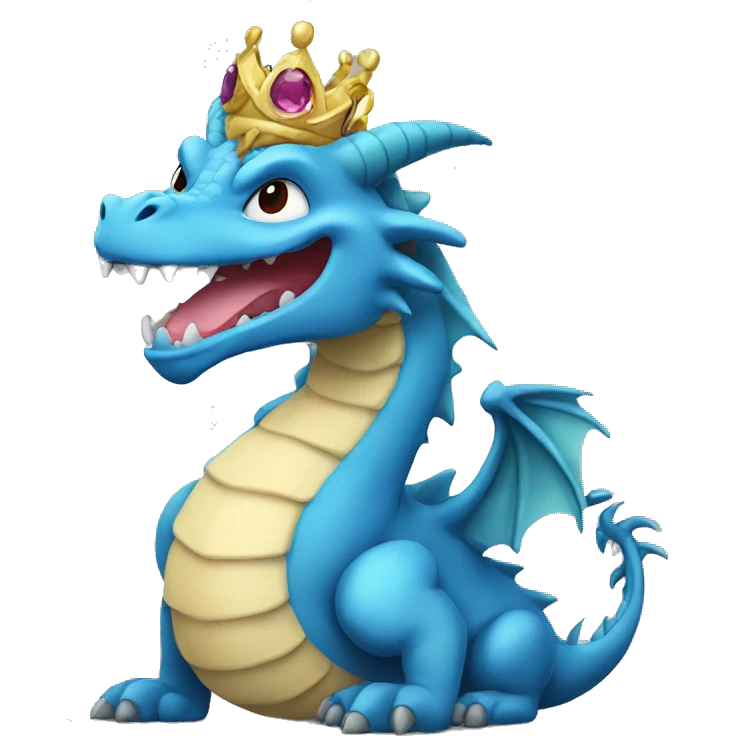 Dragon with tiara emoji