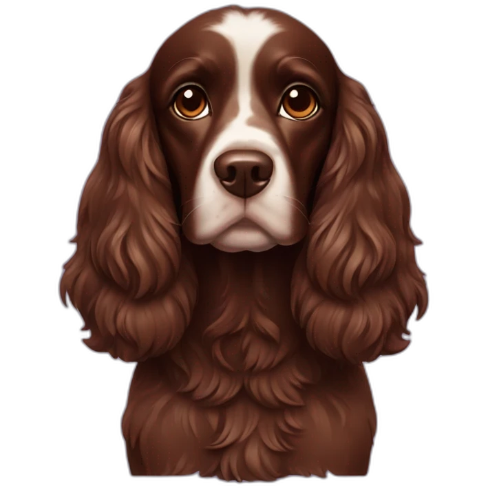 chocolate spaniel emoji